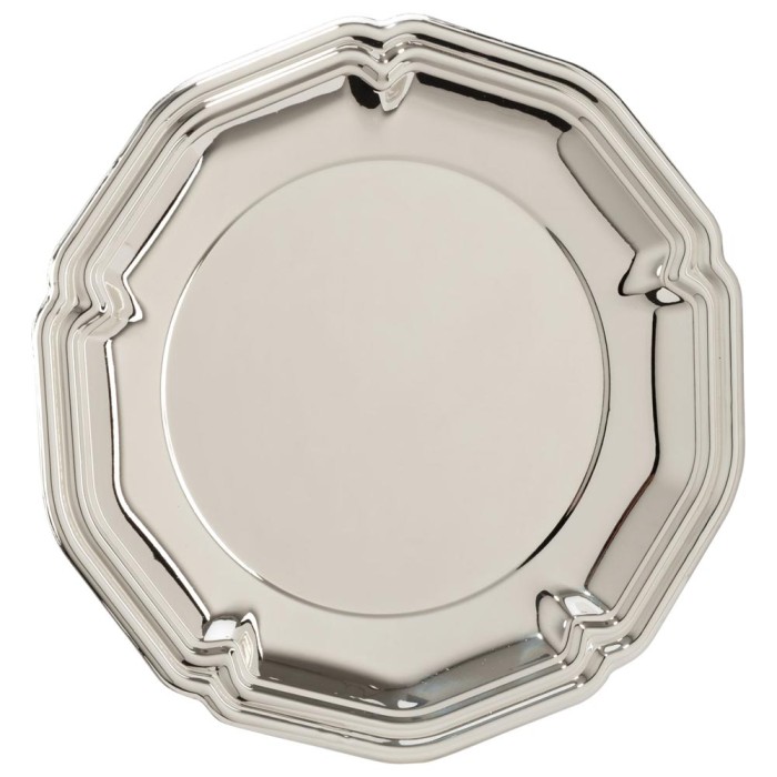 THE ENGLISH ROSE SILVER SALVER - 4 SIZES - T/SL15185 -100MM - 250MM